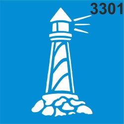 Deniz Feneri Deseni - Stencil Boyama Şablonu - StencilSepeti