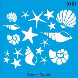 Deniz Kabukları - StencilSepeti