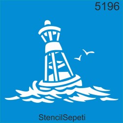 Deniz ve Kuşlar - StencilSepeti