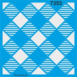 Diagonal Ekose - StencilSepeti
