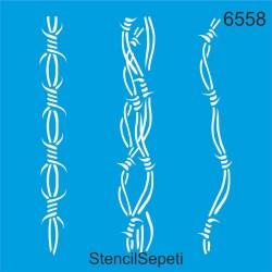 Dikenli Tel - StencilSepeti