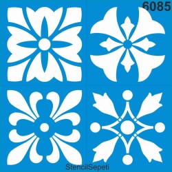 Dörtlü Talavera - StencilSepeti