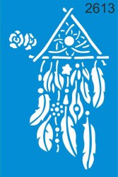 Düş Kapanı Deseni - Stencil Boyama Şablonu - StencilSepeti