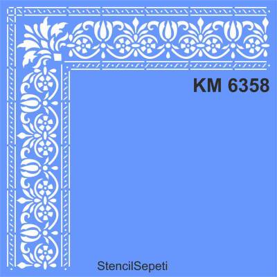 Duvar Çıta Deseni - Stencil Boyama Şablonu - 1
