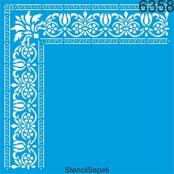 Duvar Çıta Deseni - Stencil Şablon - StencilSepeti