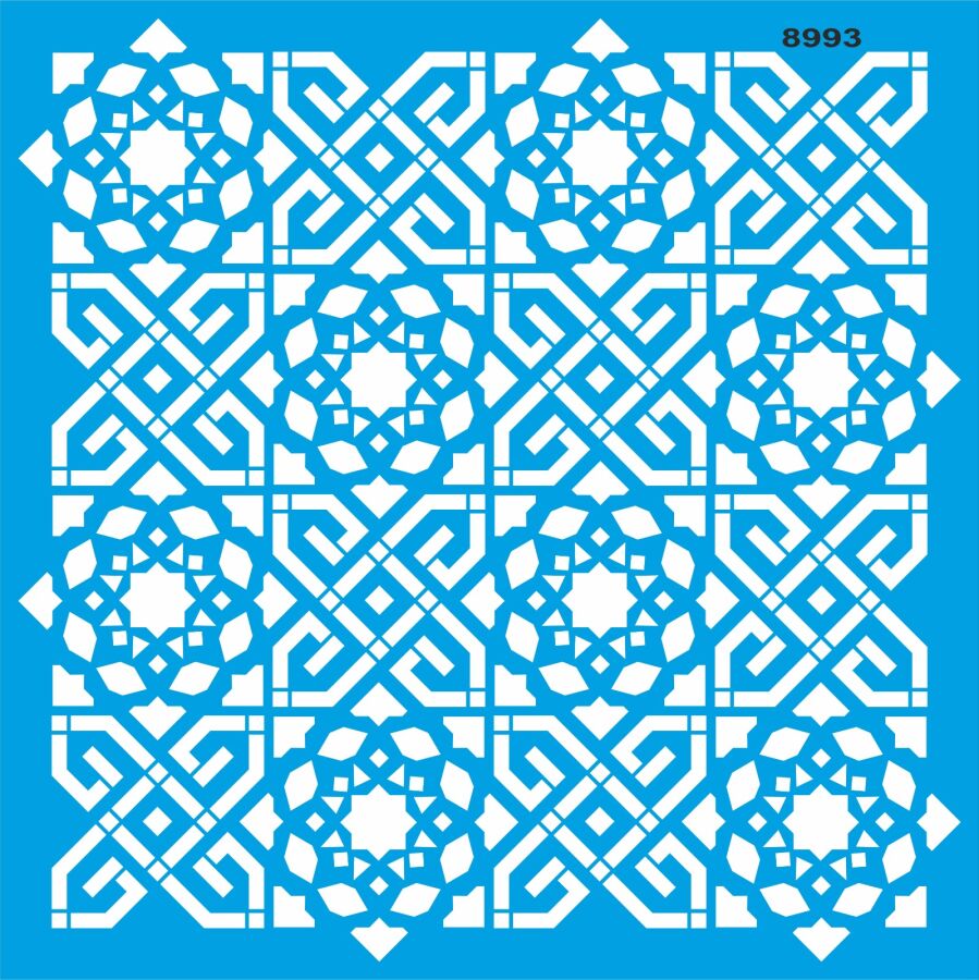 Duvar Deseni Stencil Boyama Şablonu - 1