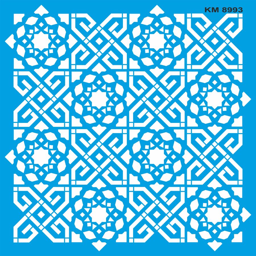 Duvar Deseni - Stencil Boyama Şablonu - 1