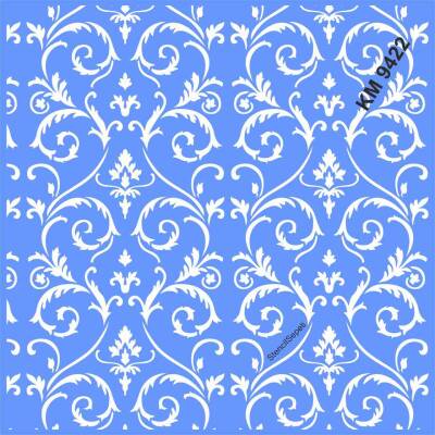 Duvar Deseni - Stencil Boyama Şablonu - 1