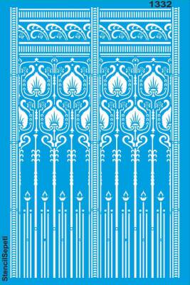 Duvar Deseni - Stencil Şablon - 1