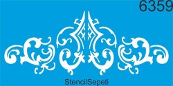 Duvar Taç Deseni - Stencil Şablon - StencilSepeti