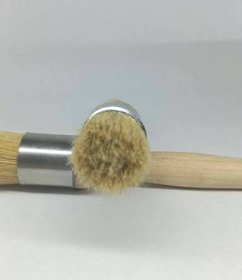 Düz Uclu Fırça 18,5 cm Eskitme Wax - Stencil Fırçası - 2