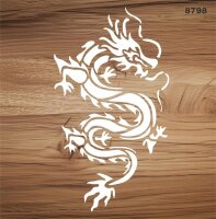 Ejderha Deseni - Stencil Boyama Şablonu - 2