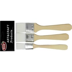 Ekonomik Fırça Seti 3'lü Beyaz Kıl - Rich