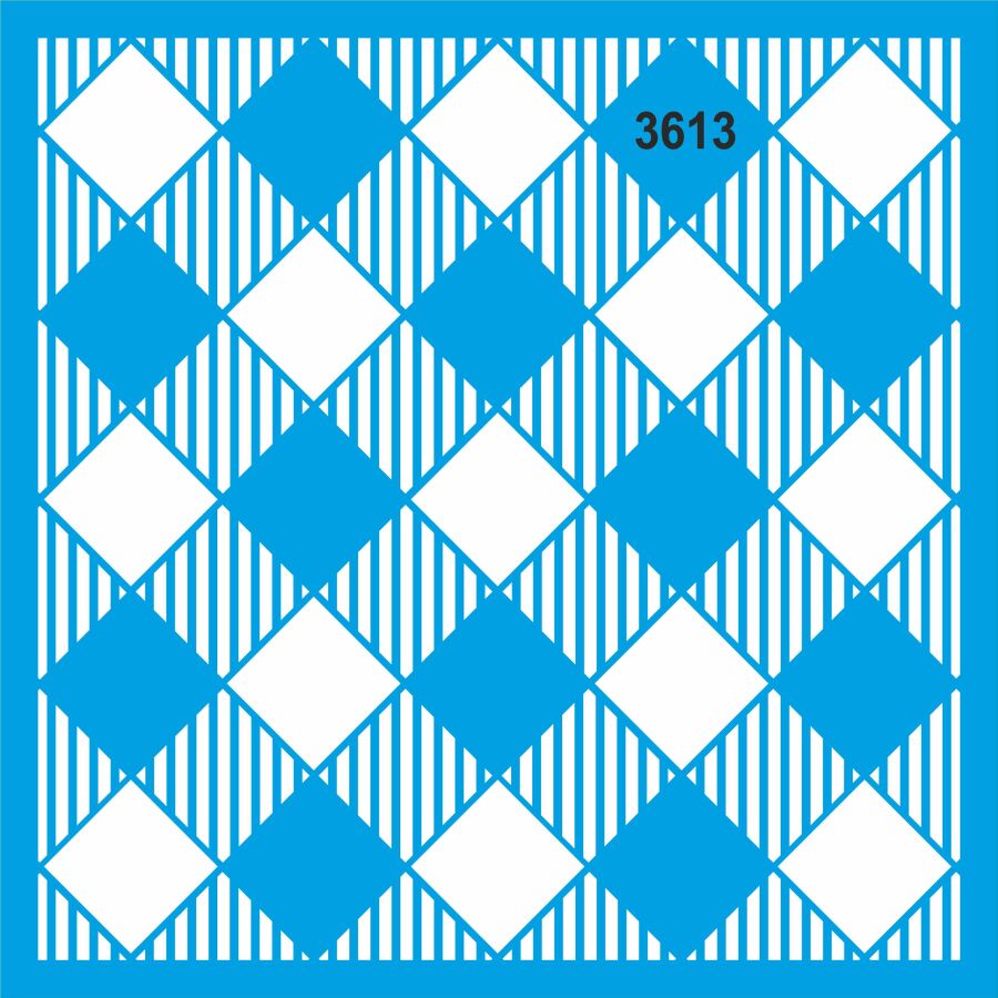 Ekose - Stencil Boyama Şablonu - 1