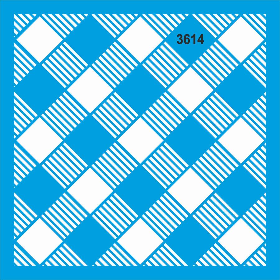 Ekose - Stencil Boyama Şablonu - 1