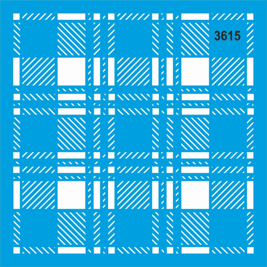 Ekose - Stencil Boyama Şablonu - 1