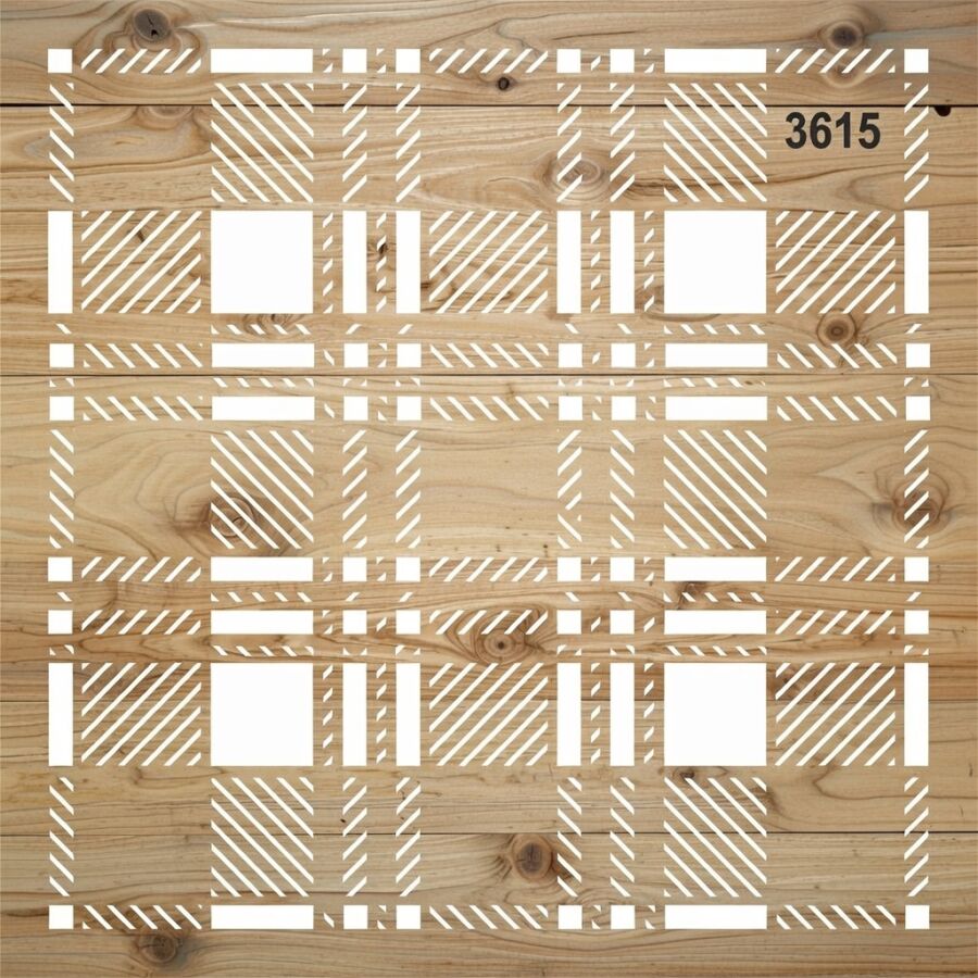 Ekose - Stencil Boyama Şablonu - 2