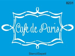 El yazısı Cafe De Paris - StencilSepeti