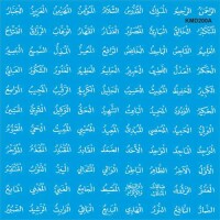 Esmaü'l Hüsna - Stencil Boyama Şablonu - StencilSepeti