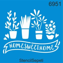 Evim Güzel Evim - StencilSepeti
