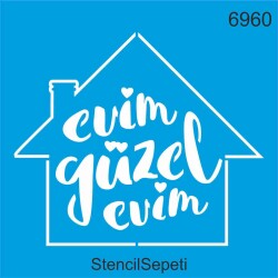 Evim Güzel Evim - StencilSepeti