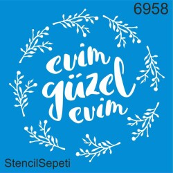 Evim Güzel Evim - StencilSepeti