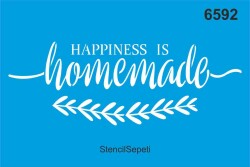 Evim Güzel Evim - Stencil Boyama Şablonu - StencilSepeti