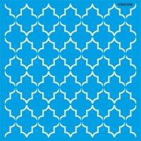 Fas Duvar Deseni Stencil Boyama Şablonu - StencilSepeti
