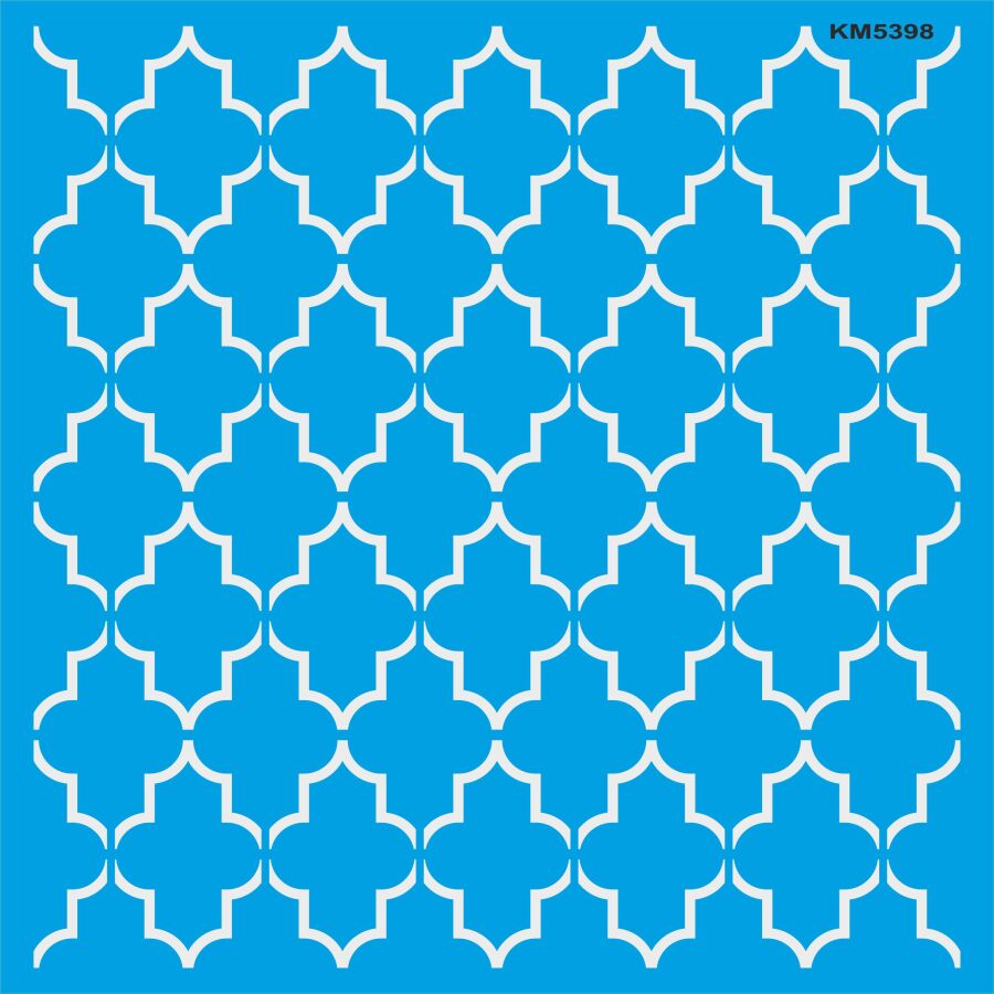 Fas Duvar Deseni Stencil Boyama Şablonu - 1