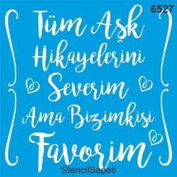 Favori Aşk - StencilSepeti
