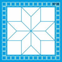Fayans Deseni - Stencil Boyama Şablonu - StencilSepeti