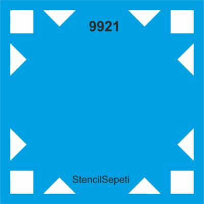 Fayans Deseni - Stencil Boyama Şablonu - 1