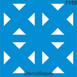 Fayans Deseni - Stencil Boyama Şablonu - StencilSepeti
