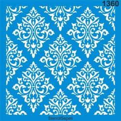 Fayans Deseni Stencil Boyama Şablonu - StencilSepeti