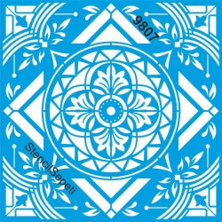 Fayans Deseni - Stencil - Boyama Şablonu - StencilSepeti