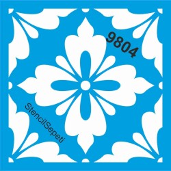 Fayans Deseni - Stencil - Boyama Şablonu - StencilSepeti