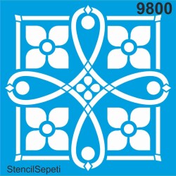 Fayans Deseni - Stencil - Boyama Şablonu - StencilSepeti