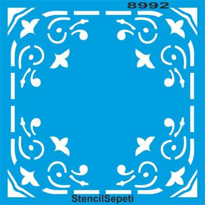 Fayans Deseni - Stencil - Boyama Şablonu - 1