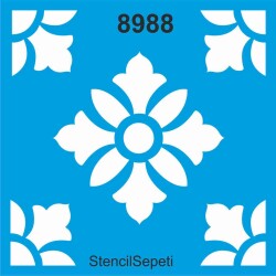 Fayans Deseni - Stencil - Boyama Şablonu - StencilSepeti