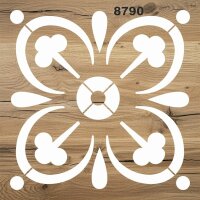 Fayans Deseni - Stencil Boyama Şablonu - 2