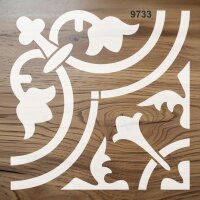 Fayans Deseni - Stencil Boyama Şablonu - 2