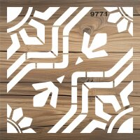 Fayans Deseni - Stencil Boyama Şablonu - 3