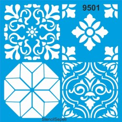 Fayans Deseni - Stencil Şablon - StencilSepeti