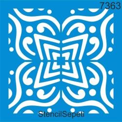 Fayans Deseni - Stencil Şablon - StencilSepeti