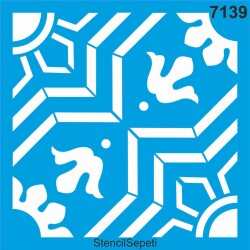 Fayans Deseni - Stencil Şablon - StencilSepeti