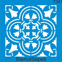 Fayans Deseni - Stencil Şablon - StencilSepeti
