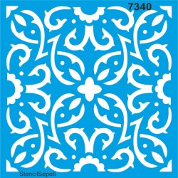 Fayans Deseni - Stencil Şablon - StencilSepeti