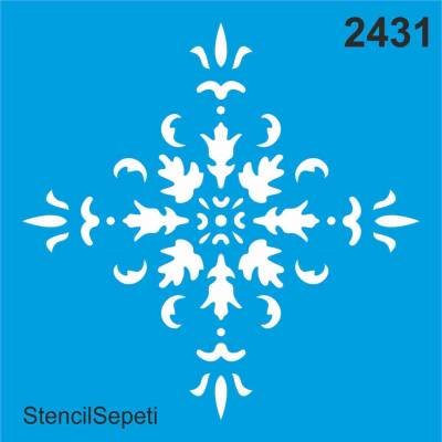 Fayans-Deseni - Stencil Şablon - 1