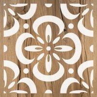 Fayans Deseni - Stencil Boyama Şablonu - 2