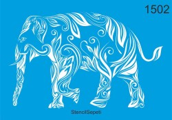 Filli Zen Deseni - Stencil Boyama Şablonu - 1